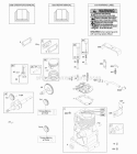 Camshaft Crankshaft Cylinder Cylinder Head OperatorS Manual PistonRingsConnecting Rod Warning Label Diagram and Parts List for 097302-0109-F1  Briggs and Stratton Engine